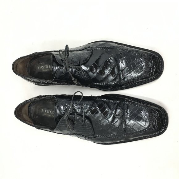 David Eden Oxfords Shoes Size 10 Black Crocodile main image 10